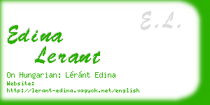 edina lerant business card